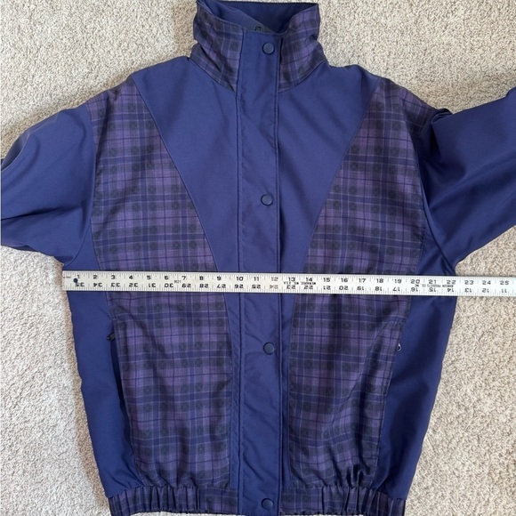 Forrester’s Women’s Gore-Tex Purple Plaid Golf Windbreaker Set - Picture 5 of 12